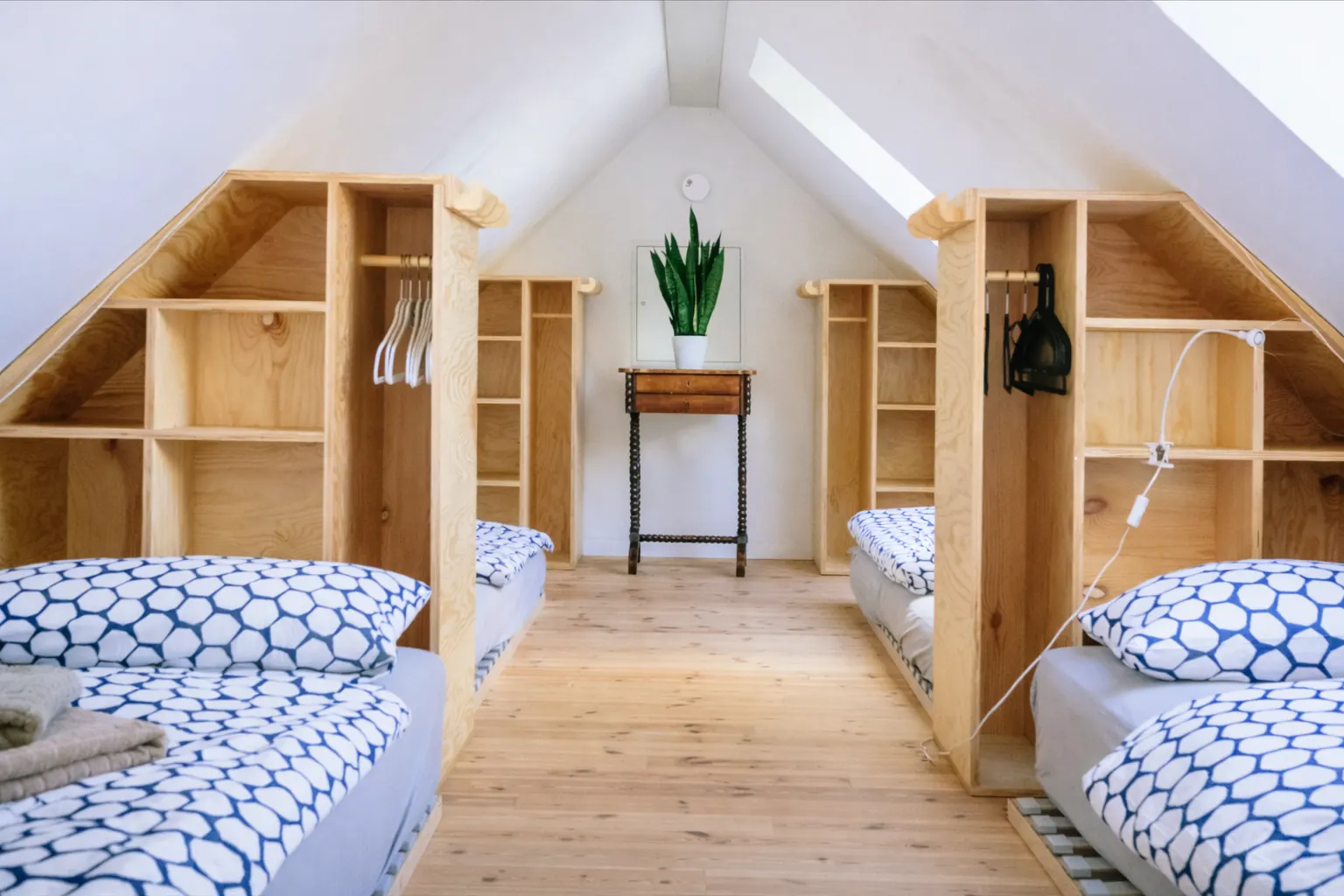 Attic bedroom at Seminarhaus Taubenblau